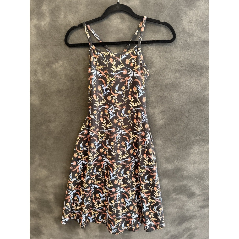 Pact Floral Midi Dress with Pockets - Black and Multicolor